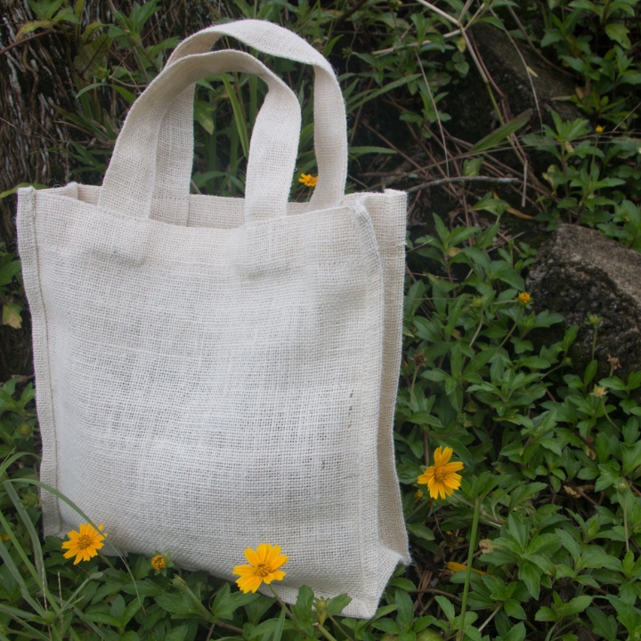 Cream color jute bag for return gifts